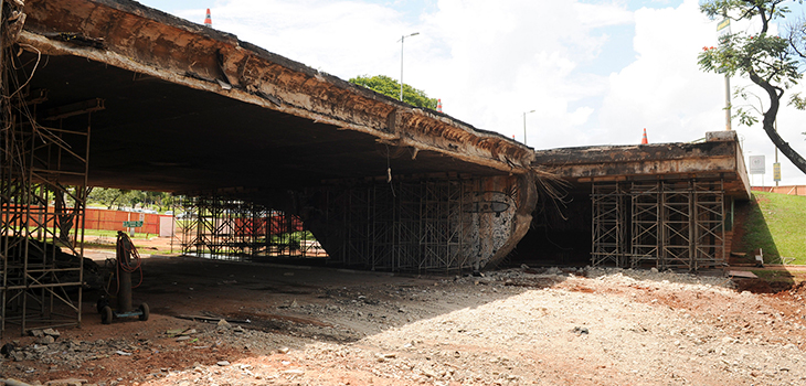 Iphan reprova projeto de reconstrução de viaduto do Eixão Sul, em Brasília