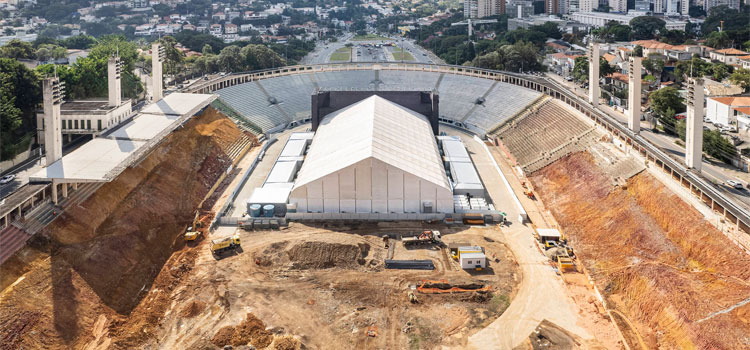 Reforma do Pacaembu reestrutura arquibancadas e inclui novas áreas no estádio