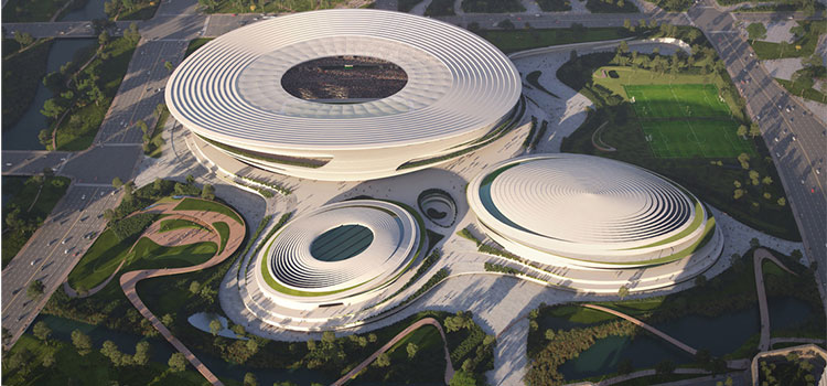 Novo complexo esportivo chinês será projetado por Zaha Hadid Architects
