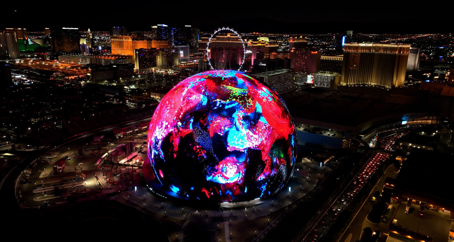 Inovação: esfera gigante interativa em Las Vegas